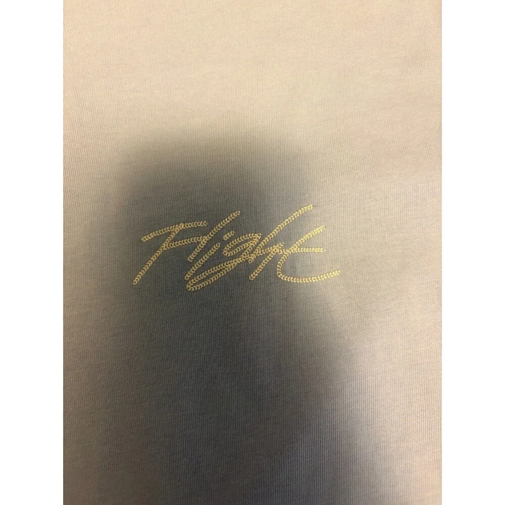 Jordan Flight T-Shirt XL Light Blue 100% Cotton Embroidered Script Jumpman